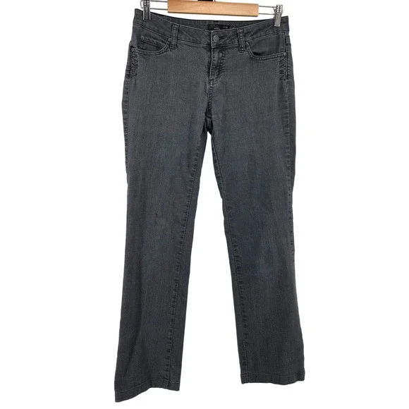 prAna Kara Jeans Charcoal Grey Stretch Straight Leg 6/28 - Picture 1 of 8